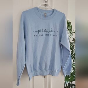 Pi Beta Phi Gildan Light Blue Crewneck Sweater